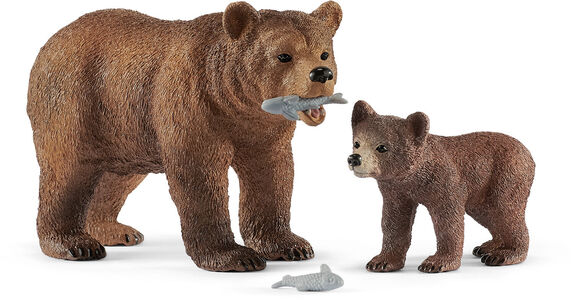 Schleich 42473 Grizzlybjørne Mother With Cub