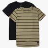 Luca & Lola Adelmo T-Shirt 2-pak, Black/Stripes