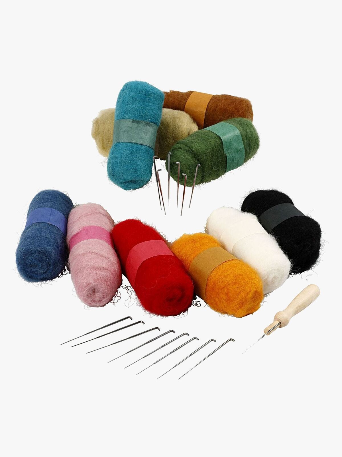 EasyKit Nålefiltning Startsæt Blandede Farver