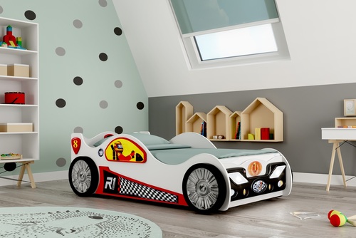 Cloudberry Castle Seng NORRIS 80x160, Hvid