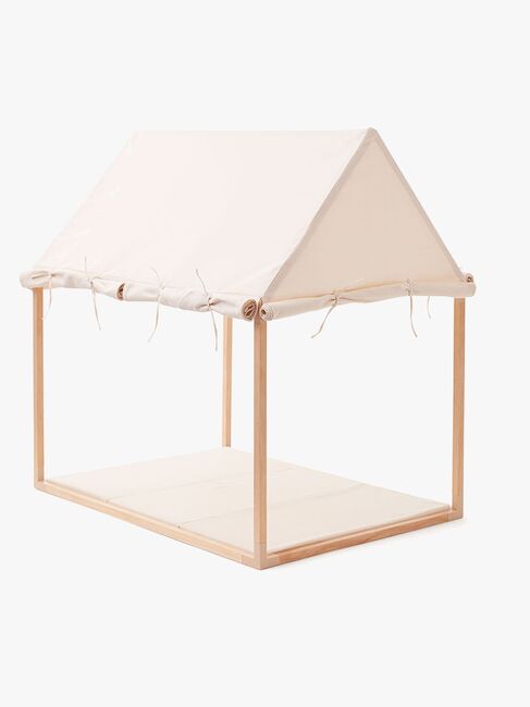 Kids Concept Legehus Telt, Naturhvid