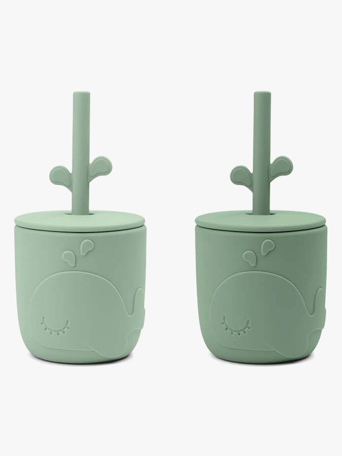 Done By Deer Wally Sugerørskrus 2-pak, Green