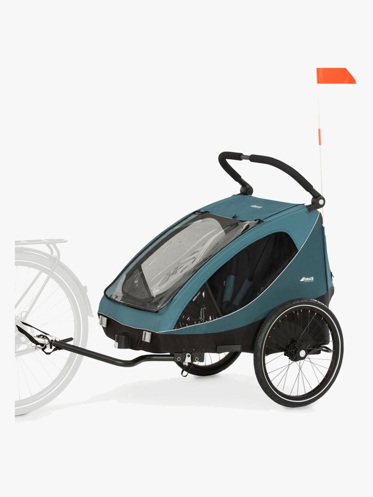 Hauck Dryk Duo Cykelanhænger, Ocean Green