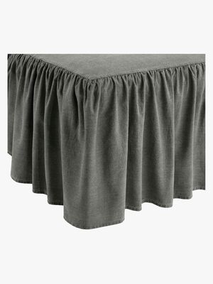 Jollyroom By Borganäs Formsyet Sengetæppe m. Flæser, Grå