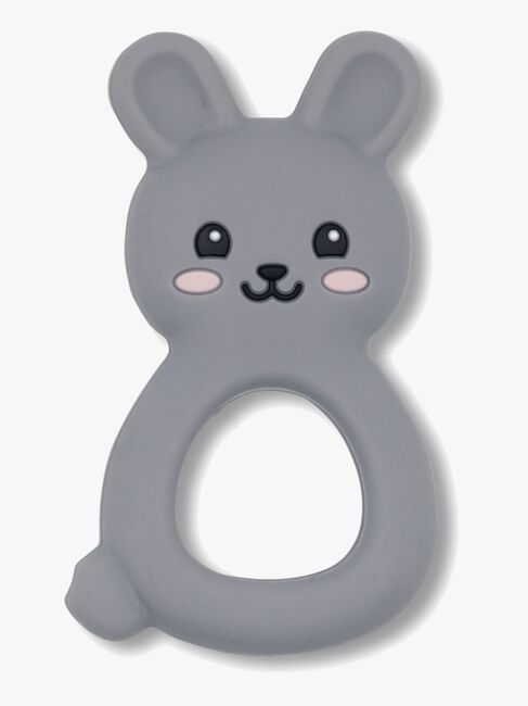 Jellystone Designs  Kanin Bidering Silikone, Lysegrå