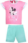Disney Minnie Mouse T-shirt & Bukser, Lyserød/Turkis
