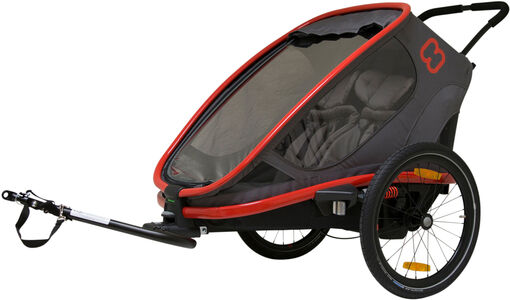 Hamax Outback Reclining Cykelanhænger 2019, Red/Charcoal