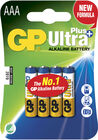 GP Batterier Ultra Plus Alkaline AAA 4-pak