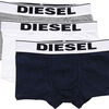 Diesel UMBX Damien Boksershorts 3-Pack, Grey Melange/Dark Blue/White