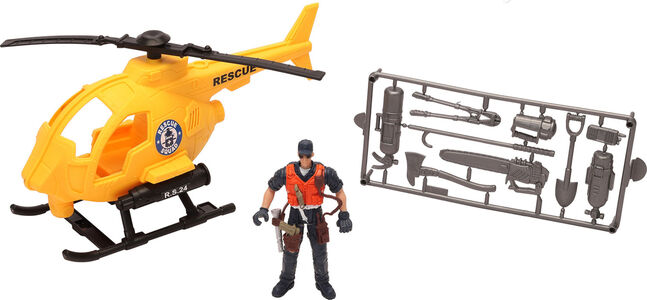 Alex's Garage Rescue Squad Legesæt Redningshelikopter