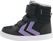 Hummel Stadil Poly Mid Jr Sneakers, Black/Aster Purple