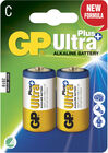 GP Batterier Ultra Plus Alkaline C-batterier LR14 2-pak