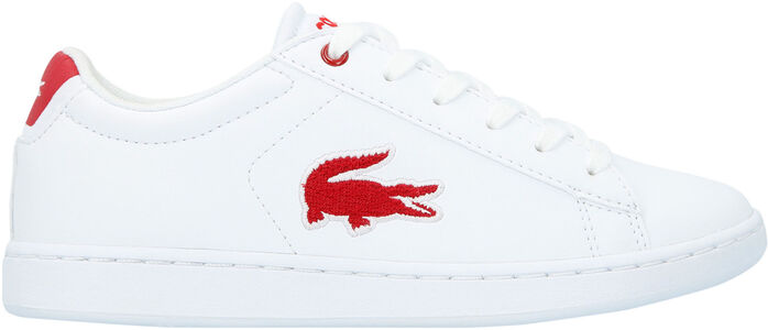 Lacoste Carnaby Evo 318 Sneakers, White/Red