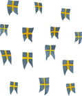 That's Mine Wallsticker Svensk Flag 14 stk.