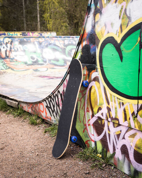 Pinepeak Skateboard, Blå/Grøn