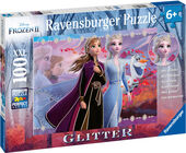 Ravensburger Puslespil Frozen 2 Glitter Stærke Søstre 100 Brikker