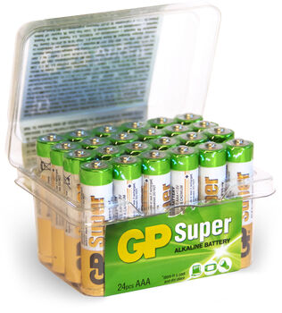 GP Batterier Super Alkaline AAA 24A LR03 24-pak