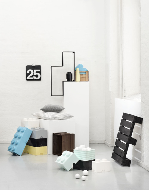 LEGO Opbevaring, Hvid/Grå