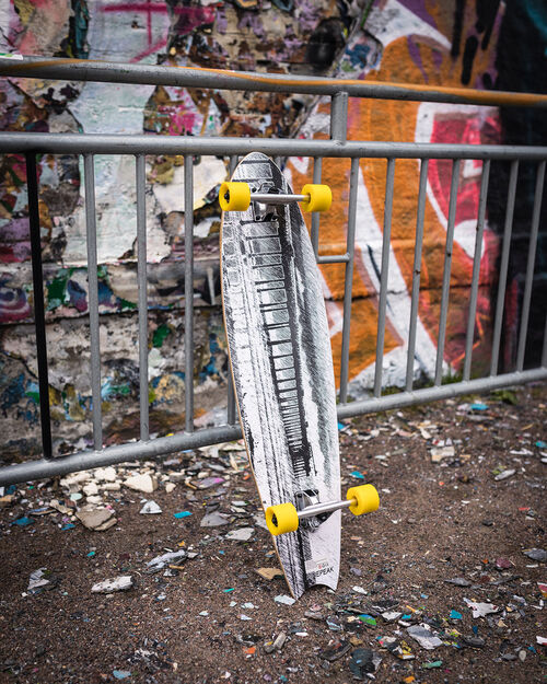 Impulse Longboard, Grå/Gul