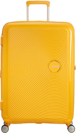 American Tourister Soundbox Spinner Rejsekuffert 97L, Golden Yellow