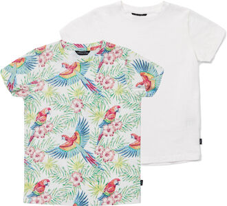 Luca & Lola Riccione T-Shirt 2-pak, Birds/White