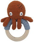 Sebra Morgan The Octopus Hæklet Rangle, Rusty Red