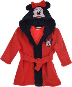 Disney Minnie Mouse Morgenkåbe m. Hjemmesko, Red