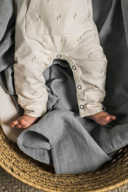 Jollein Stofble Bamboo 4-pak, Storm Grey