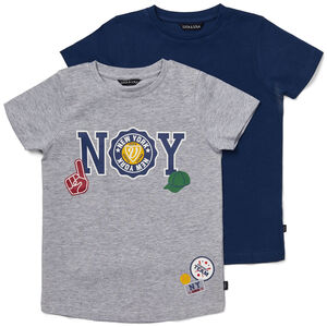Luca & Lola San Marino T-Shirt 2-pak, Grey Melange/Navy