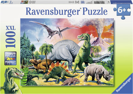 Ravensburger Puslespil Dinosaurer 100 Brikker