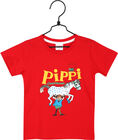 Pippi Langstrømpe T-shirt, Rød