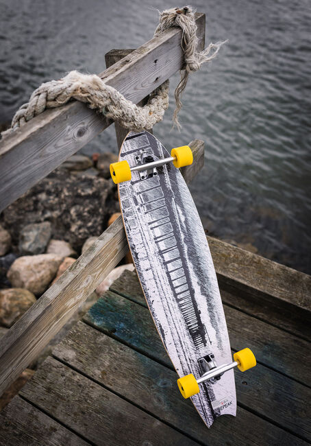 Impulse Longboard, Grå/Gul