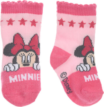 Disney Minnie Mouse Strømper, Dark Pink