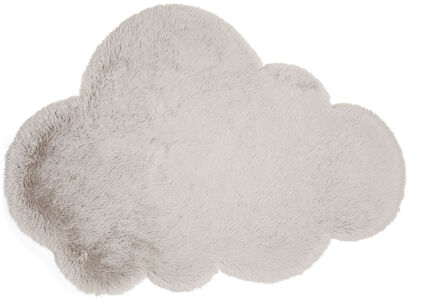Alice & Fox Gulvtæppe Fake Fur Cloud 100 cm, Silver