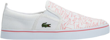 Lacoste Gazon 318 Sneakers, White/Pink