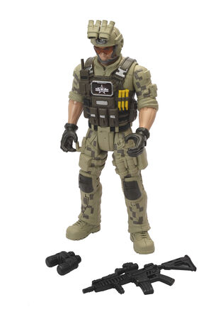 Det Humoristisk På hovedet af Køb Special Force Operation Sandstorm Soldat Figur | Jollyroom