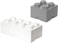 LEGO Opbevaring, Hvid/Grå