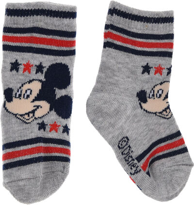 Disney Mickey Mouse Strømper, Light Grey