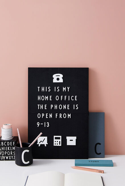 Design Letters Kontorikoner til Opslagstavle 20 pcs, Hvid