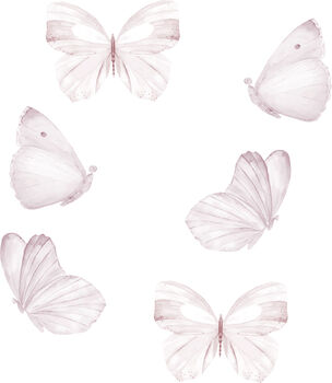 That's Mine Wallsticker Butterfly 6-pak, White