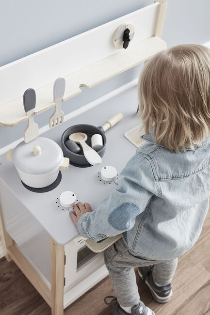 Kid's Concept Legekøkken, Natur/Hvid