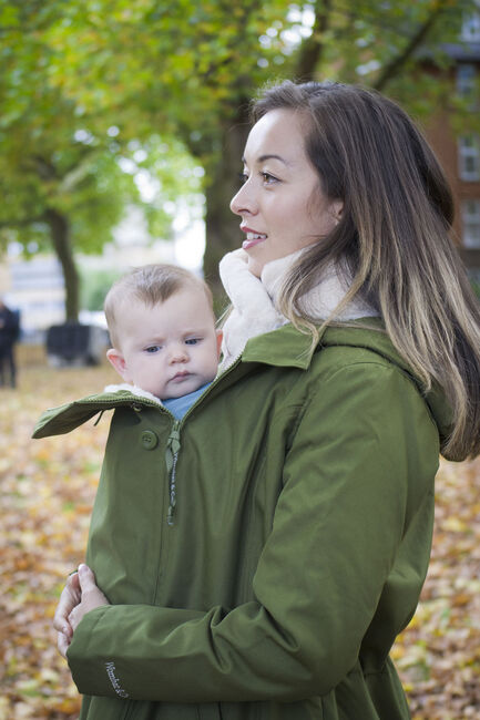 Wombat Graviditetsjakke, Grøn/Beige