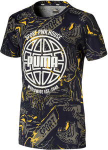 Puma Alpha Aop T-Shirt, Peacoat