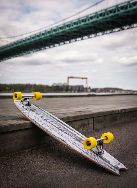 Impulse Longboard, Grå/Gul