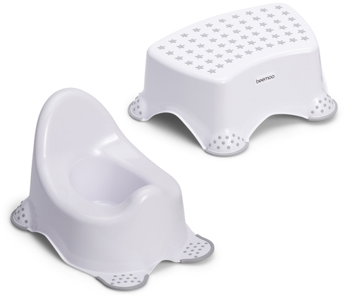 Beemoo CARE Anti-Slip Potte & Skammel, Hvid